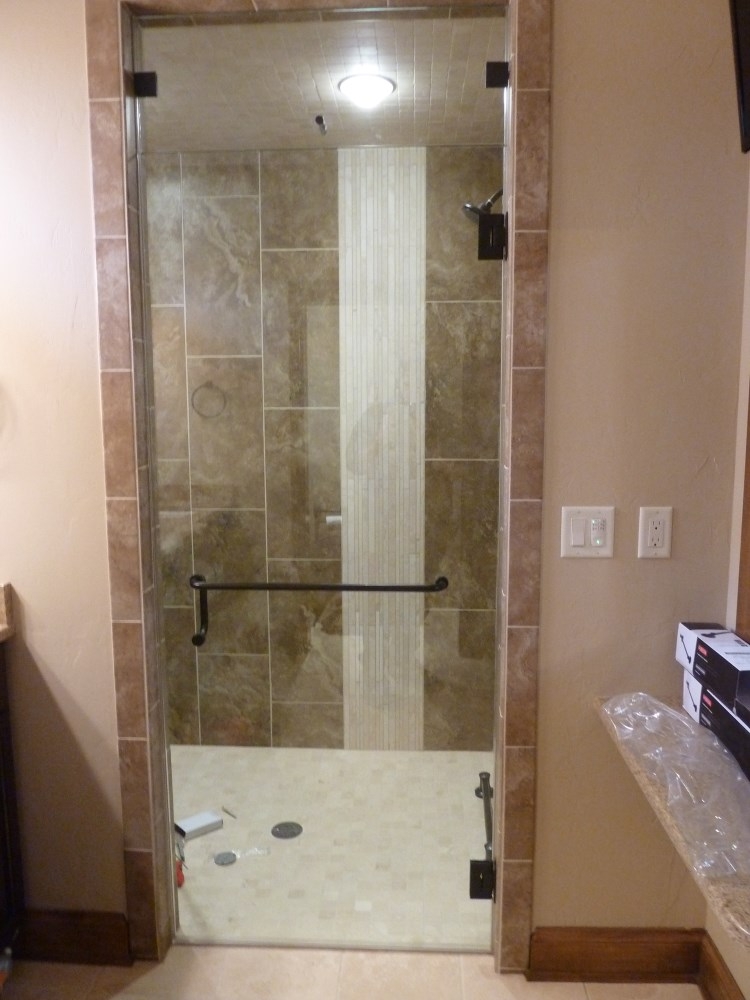 Floor To Ceiling Shower Door Bgs Glass Services Llc Waukesha